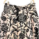 Knox Rose  Size L Black & White Floral Wide Leg Pants Boho Vacation Cruise Summer Photo 2