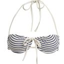 Solid & Striped  Lolita Navy & White Stripe Triangle String Bikini Top M Photo 1