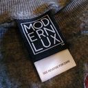 Modern Lux  Grey Super Soft Wine Graphic Sweater Photo 4