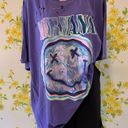 Nirvana NWT oversized distressed short sleeve graphic T shirt dress size L/XL Photo 4