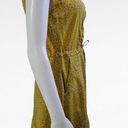 Jessica Simpson  Yellow & Beige Leopard Print Sweetheart Mini Dress Size Small Photo 2