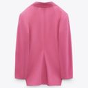 ZARA  Oversized Pink Tapered Waist Blazer Bloggers Favorite Size X-Small 4432/700 Photo 6