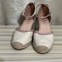 Kate Spade  Thea Espadrilles Wedge Sandal Women's Ivory Canvas Size 10 Photo 3