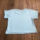 Wildfox Light Blue Spring Break Shirt Vintage Crop Top S Photo 3