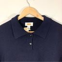 Talbots NWT Deadstock Vintage  Navy Blue Knit Polo Shirt Photo 6