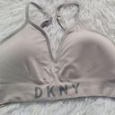 DKNY NWOT  Size Large Gray Sports Bra With Adjustable Straps Photo 0