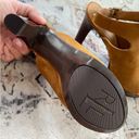 Ralph Lauren Platform Heels Sling back Peep toe Brown Leather Heels 9.5 NEW Tan Photo 2