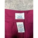 Only  Necessities 16WP Pants Cargo Reddish Pink Pockets Elastic Zip Straight Photo 2