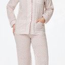 Roberta Roller Rabbit NWT Pink Hearts Collared Full Pajama Set Photo 0