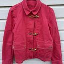 Ralph Lauren  Jeans Geranium Gold Buckles Denim Jacket Size Large Photo 0