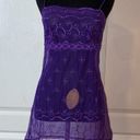 Victoria's Secret RETRO Y2K  PURPLE EYELET LACE LINGERIE DRESS Photo 0