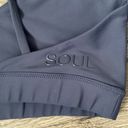 SoulCycle SOUL by  M Take the Plunge Blue Strappy Sports Bra Photo 6