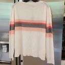 360 Cashmere 💕💕 Christina Central Stripe Knit Sweater Chalk Medium M NWT Photo 8