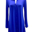 cupio  long sleeve royal blue shirt dress size small Photo 0