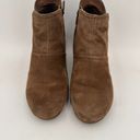 Dansko  Brown Suede Shirley Wedge Ankle Booties Size 39 / 9 Photo 4