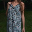 Sugar and L!ps Spring Blue Floral Lace Trim Slip Dress L Photo 2