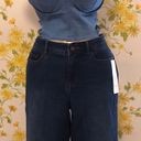 denim Cut Out Sides bustier Top Size M Blue Size M Photo 0