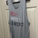 Grayson Threads Grayson/Threads graphic “red, white & beer” tank top size 3X Photo 2
