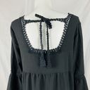 Oddi  Black Lace Bell Sleeve Babydoll Dress Plus Size 2XL Boho Whimsigoth Goth Photo 6