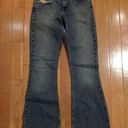 Silver Jeans Silver Lowrise Flare Jeans Womens Size 28 Slight Distress and Acid Wash Photo 0