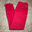 Silence + Noise Red Zipper  High Waisted Jeggings Size 26 Photo 6