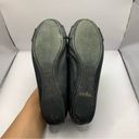 Tory Burch  CLINES Pebble Leather Black Open Toe Ballet Flats 7M Used Photo 6