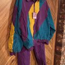 Oleg Cassini Washable Silks Women’s Vintage 90’s Large Silk Track Suit NWT Photo 4