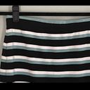 Max Studio  Ponte material soft and easy striped skirt in size M. EUC Photo 2