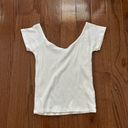 Brandy Melville NWOT  John Galt White Ada Ribbed Top Photo 1