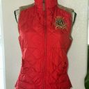 Polo  Ralph Lauren Red Quilted Equestrian Vest Photo 0