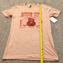 Pink Lily Music City Nashville Guitar Graphic T-Shirt Pink Peach Small Photo 6