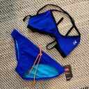 Tyr. Blue Crossfit Bikini size Medium Top/Large Bottom Photo 5