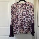 Ramy Brook  Floral VNeck Bell Sleeve Peasant Blouse Photo 2