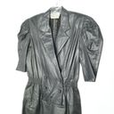 Vintage Rickie Freeman For Teri Jon Black Leather Dress Photo 1