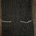 Max Studio  London Size Small sleeveless mini dress tweed black white Photo 1