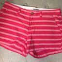 Old Navy  Pink and Red Stripe Cotton Shorts Photo 0