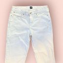 Gap  Women Jeans White 28 Cropped Straight Leg Summer Denim Pants Mid Rise Light Photo 2