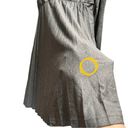 Oleg Cassini  Gray V Neck Pleated Rayon Blend Knit Dress Photo 10