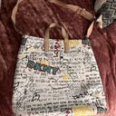 DKNY  Lilly Graffiti White Tote Bag Like New Photo 1