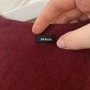 prAna  Sopra Seamless Crop Top in Maroon organic cotton blend size M Photo 8