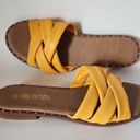 Dream Paris Dream Pairs Yellow PU Studded Slide Sandals Size 8 Photo 5