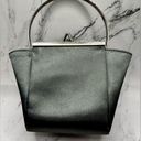 DKNY  Mini Gray Satin Pouch with Silver Handle  Photo 0