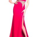 Mori Lee Paparazzi Bright Pink Dress Rhinestone Formal Gown NEW Retail $340 NWT Photo 0