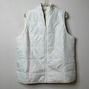 Woman Within  Cream Lightweight Full Zip Puffer Vest Women's 18/20 Photo 0