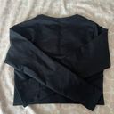 American Eagle Aerie Black Long Sleeve Crop Top  Photo 1