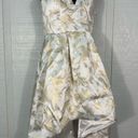 Sequin Hearts  White and Beige High Low Spaghetti Strap Dress Size 3 EUC Photo 7