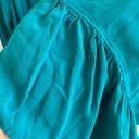 Loft  Outlet Teal Ruffle Peplum Top Lightweight Vibrant XL Photo 5