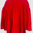 Dress Barn  Women’s XL Red Boiled Wool Short Swing Jacket • Single Button Closure Photo 1