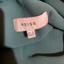 Reiss  Marling Asymmetric Faux Wrap Front Sleeveless Midi Dress Teal Size 12 Photo 9