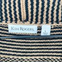 kim rogers  Geometric Tribal Open Front Knit Cardigan Brown Black Large Photo 5